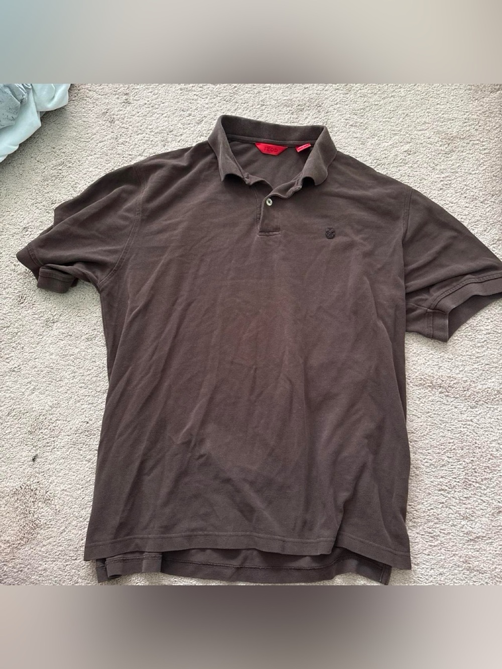 Izod Men's Dark Brown Polo Shirt
